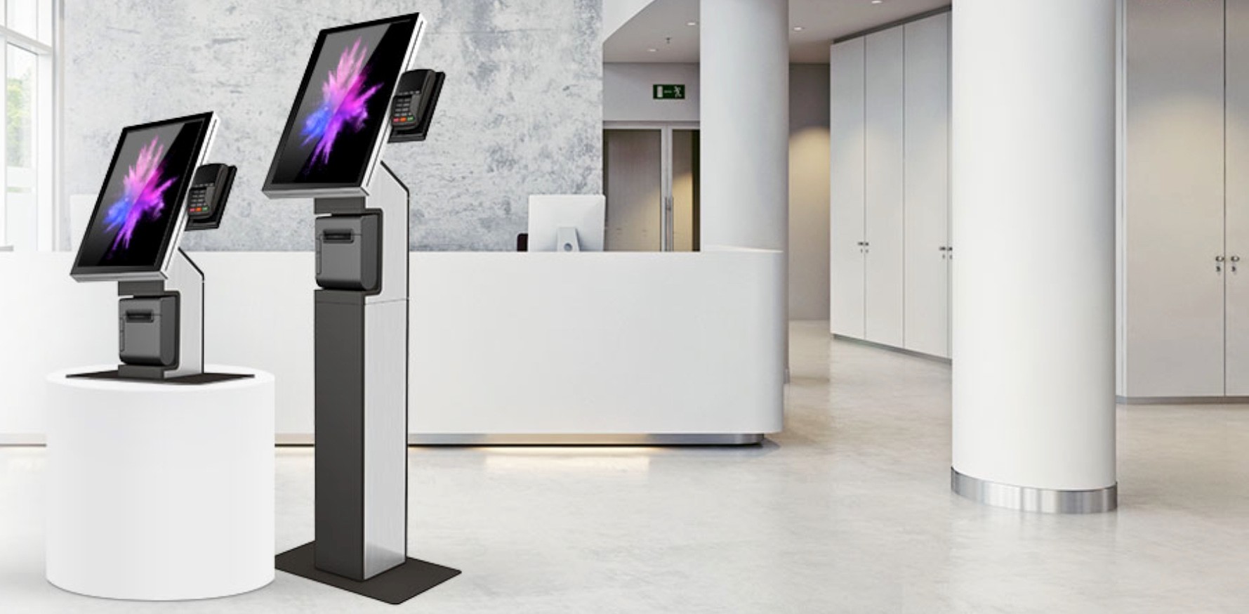 Apollo AIP-21.5DSK Touch Enrollment Kiosk feature