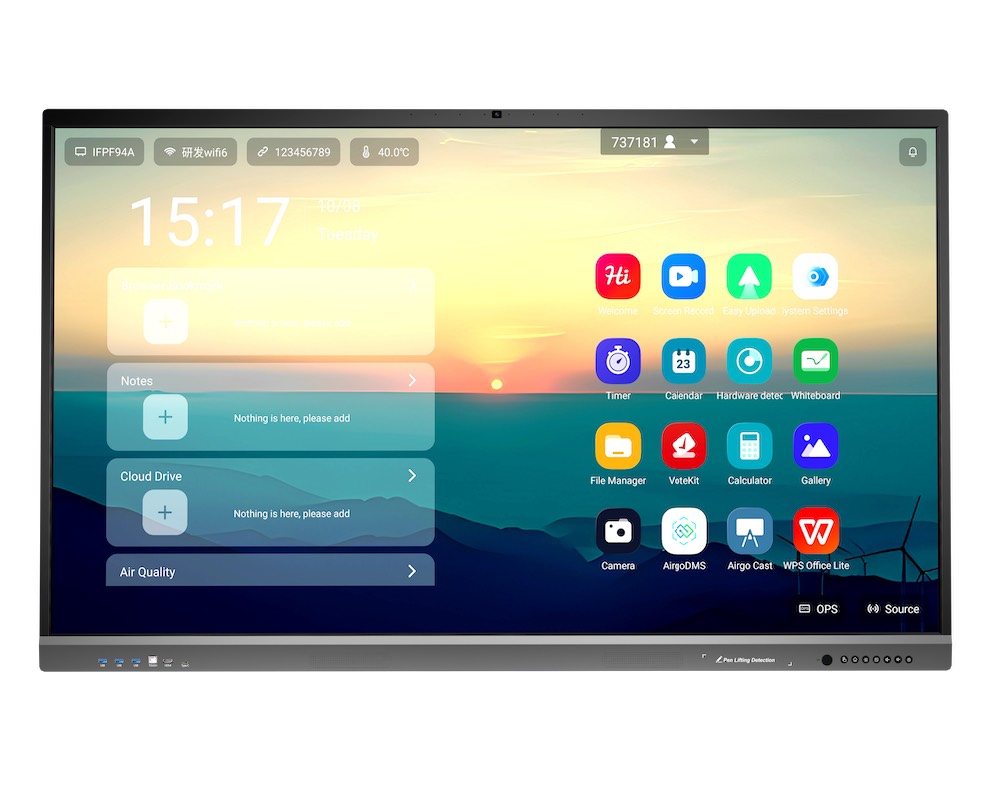 Apollo AIP9679 Q Android 14.0 Interactive Flat Panel with Stylus