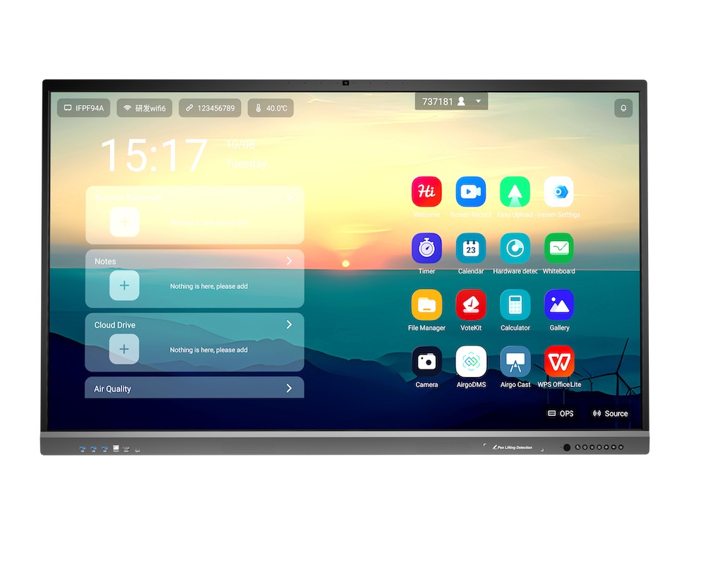 Apollo AIP9679-J Pen Pick Up Write Android 14.0 Interactive Flat Pane