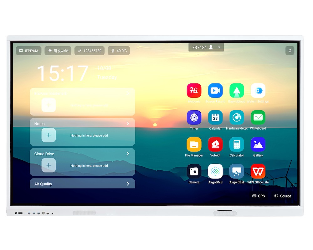 Apollo AIP3576 Google EDLA-Certified Android 14 Interactive Flat Pane